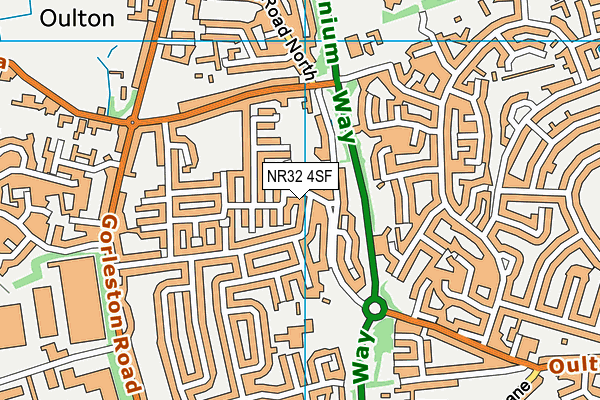 NR32 4SF map - OS VectorMap District (Ordnance Survey) NR32 4SF map - OS VectorMap District (Ordnance Survey)