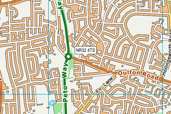 NR32 4TS map - OS VectorMap District (Ordnance Survey) NR32 4TS map - OS VectorMap District (Ordnance Survey)