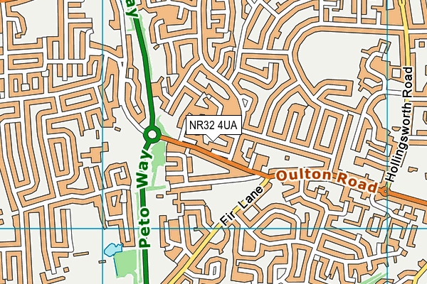 NR32 4UA map - OS VectorMap District (Ordnance Survey) NR32 4UA map - OS VectorMap District (Ordnance Survey)