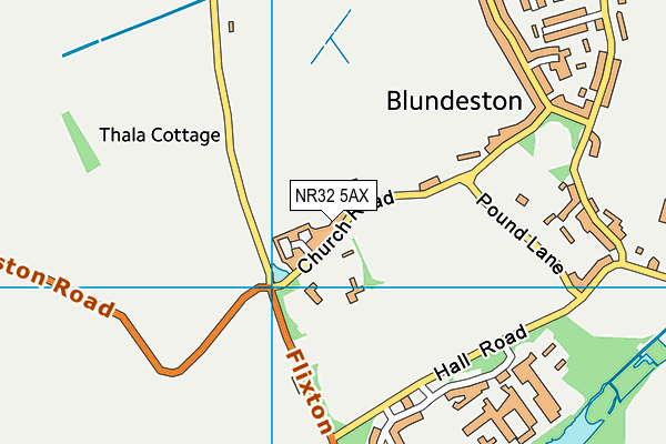 NR32 5AX map - OS VectorMap District (Ordnance Survey) NR32 5AX map - OS VectorMap District (Ordnance Survey)