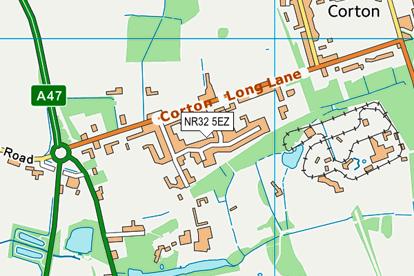 NR32 5EZ map - OS VectorMap District (Ordnance Survey) NR32 5EZ map - OS VectorMap District (Ordnance Survey)