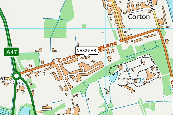 NR32 5HB map - OS VectorMap District (Ordnance Survey) NR32 5HB map - OS VectorMap District (Ordnance Survey)