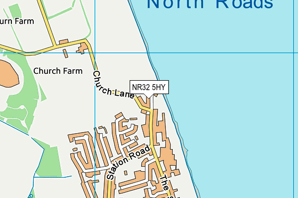 NR32 5HY map - OS VectorMap District (Ordnance Survey) NR32 5HY map - OS VectorMap District (Ordnance Survey)