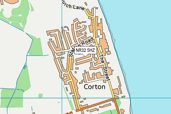 NR32 5HZ map - OS VectorMap District (Ordnance Survey) NR32 5HZ map - OS VectorMap District (Ordnance Survey)