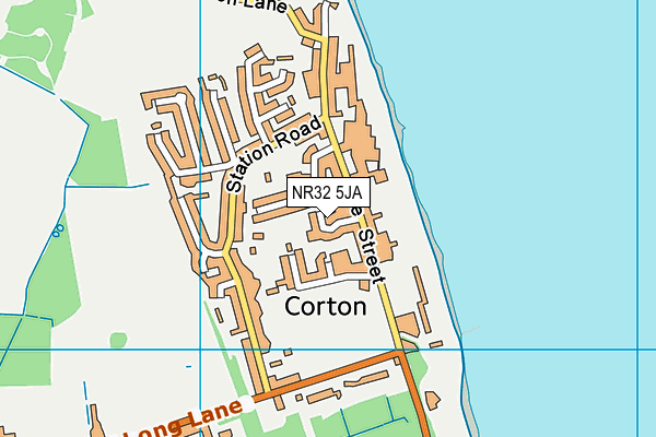 NR32 5JA map - OS VectorMap District (Ordnance Survey) NR32 5JA map - OS VectorMap District (Ordnance Survey)