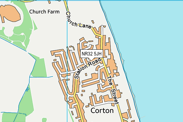 NR32 5JH map - OS VectorMap District (Ordnance Survey) NR32 5JH map - OS VectorMap District (Ordnance Survey)