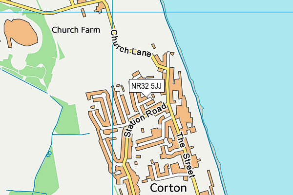 NR32 5JJ map - OS VectorMap District (Ordnance Survey) NR32 5JJ map - OS VectorMap District (Ordnance Survey)