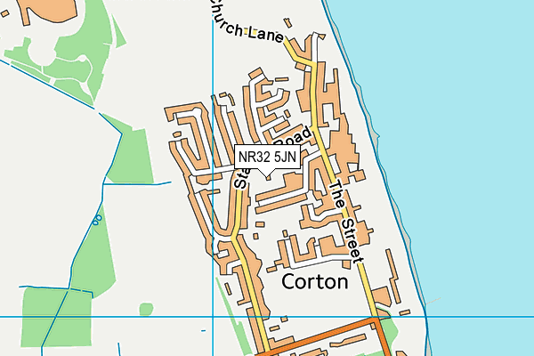 NR32 5JN map - OS VectorMap District (Ordnance Survey) NR32 5JN map - OS VectorMap District (Ordnance Survey)