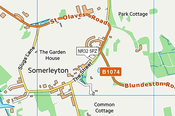 NR32 5PZ map - OS VectorMap District (Ordnance Survey) NR32 5PZ map - OS VectorMap District (Ordnance Survey)