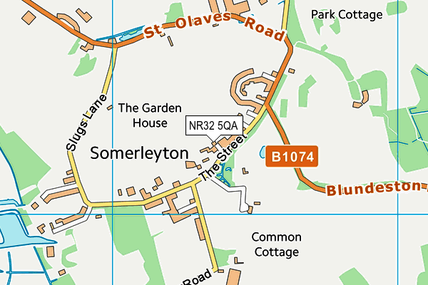 NR32 5QA map - OS VectorMap District (Ordnance Survey) NR32 5QA map - OS VectorMap District (Ordnance Survey)