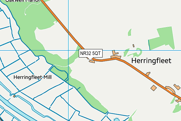NR32 5QT map - OS VectorMap District (Ordnance Survey) NR32 5QT map - OS VectorMap District (Ordnance Survey)