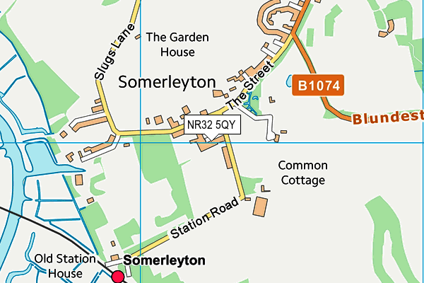 NR32 5QY map - OS VectorMap District (Ordnance Survey) NR32 5QY map - OS VectorMap District (Ordnance Survey)