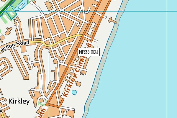 NR33 0DJ map - OS VectorMap District (Ordnance Survey)