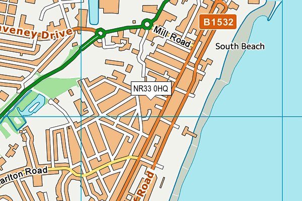 NR33 0HQ map - OS VectorMap District (Ordnance Survey)