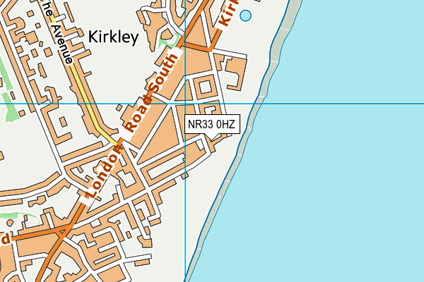 NR33 0HZ map - OS VectorMap District (Ordnance Survey)