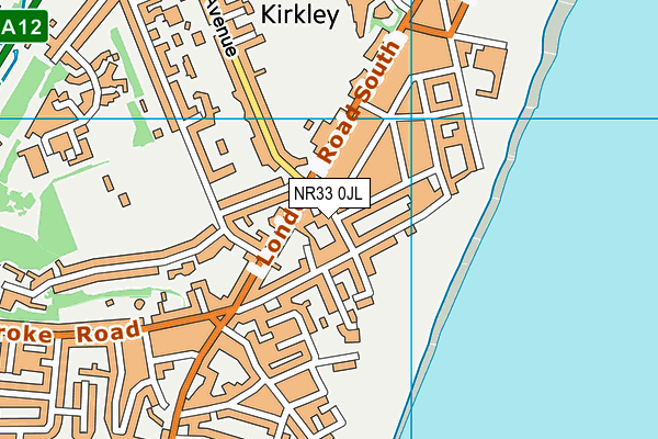 NR33 0JL map - OS VectorMap District (Ordnance Survey)