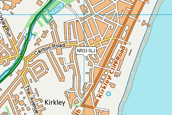 NR33 0LJ map - OS VectorMap District (Ordnance Survey)