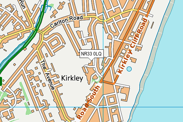 NR33 0LQ map - OS VectorMap District (Ordnance Survey) NR33 0LQ map - OS VectorMap District (Ordnance Survey)