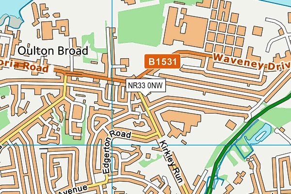 NR33 0NW map - OS VectorMap District (Ordnance Survey) NR33 0NW map - OS VectorMap District (Ordnance Survey)