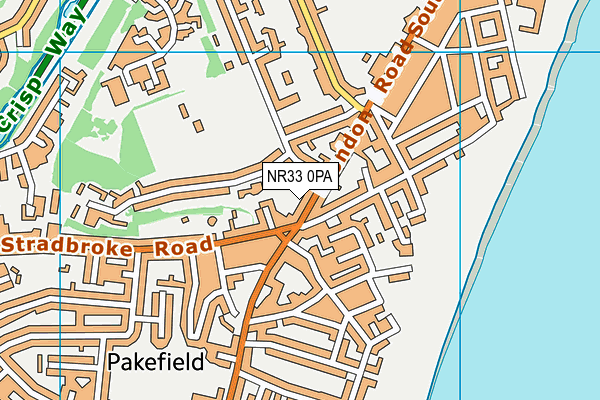 NR33 0PA map - OS VectorMap District (Ordnance Survey) NR33 0PA map - OS VectorMap District (Ordnance Survey)