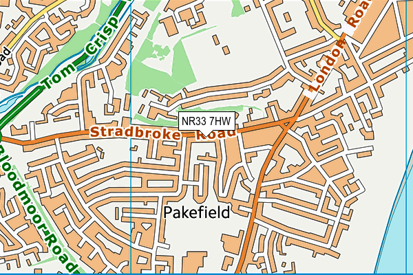 NR33 7HW map - OS VectorMap District (Ordnance Survey) NR33 7HW map - OS VectorMap District (Ordnance Survey)