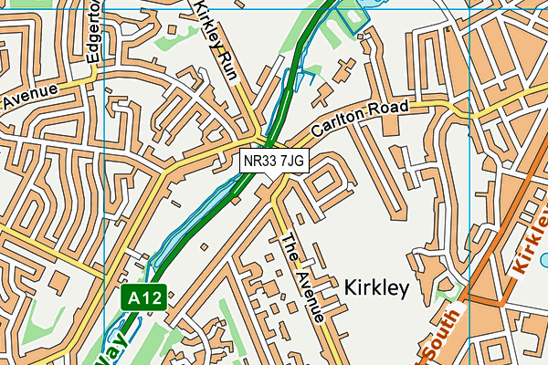 NR33 7JG map - OS VectorMap District (Ordnance Survey) NR33 7JG map - OS VectorMap District (Ordnance Survey)