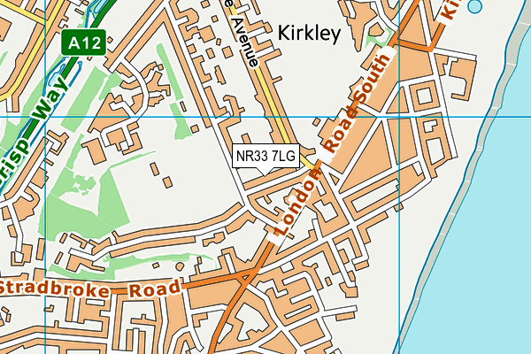 NR33 7LG map - OS VectorMap District (Ordnance Survey) NR33 7LG map - OS VectorMap District (Ordnance Survey)