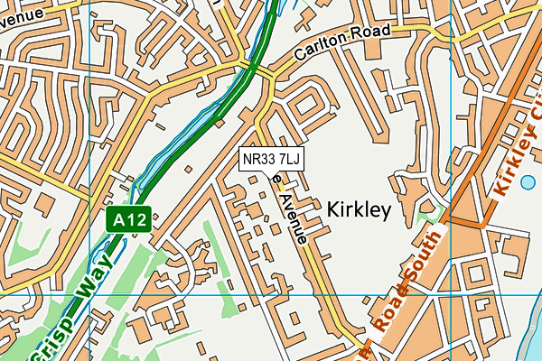 NR33 7LJ map - OS VectorMap District (Ordnance Survey) NR33 7LJ map - OS VectorMap District (Ordnance Survey)