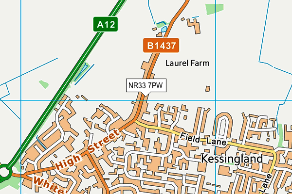 NR33 7PW map - OS VectorMap District (Ordnance Survey) NR33 7PW map - OS VectorMap District (Ordnance Survey)