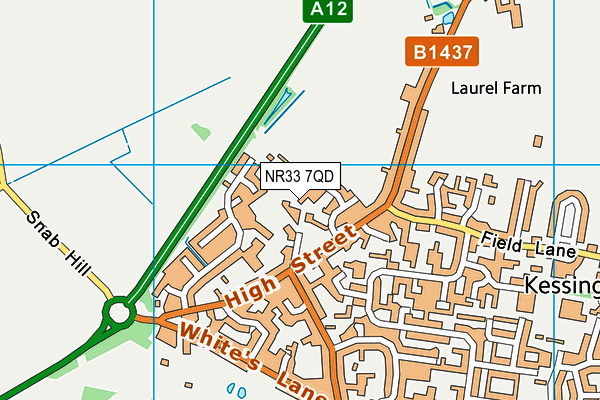 NR33 7QD map - OS VectorMap District (Ordnance Survey) NR33 7QD map - OS VectorMap District (Ordnance Survey)