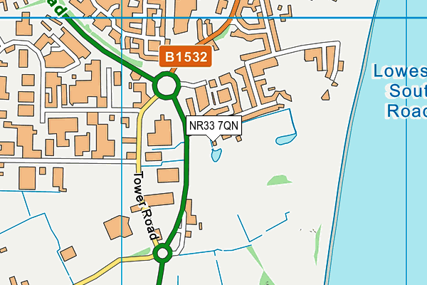 NR33 7QN map - OS VectorMap District (Ordnance Survey) NR33 7QN map - OS VectorMap District (Ordnance Survey)