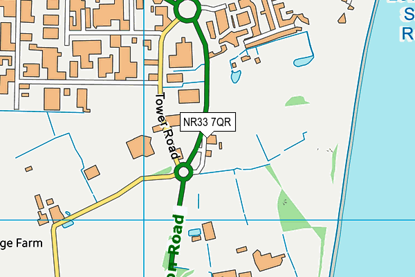 NR33 7QR map - OS VectorMap District (Ordnance Survey) NR33 7QR map - OS VectorMap District (Ordnance Survey)