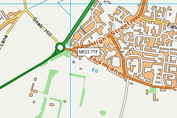 NR33 7TF map - OS VectorMap District (Ordnance Survey) NR33 7TF map - OS VectorMap District (Ordnance Survey)