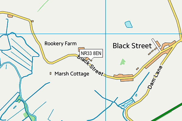 NR33 8EN map - OS VectorMap District (Ordnance Survey)