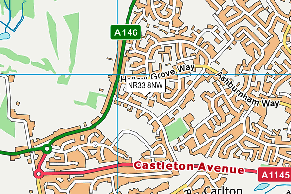 NR33 8NW map - OS VectorMap District (Ordnance Survey) NR33 8NW map - OS VectorMap District (Ordnance Survey)