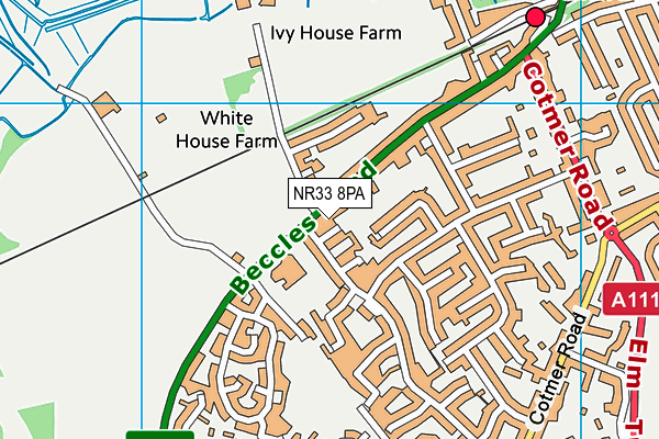 NR33 8PA map - OS VectorMap District (Ordnance Survey) NR33 8PA map - OS VectorMap District (Ordnance Survey)