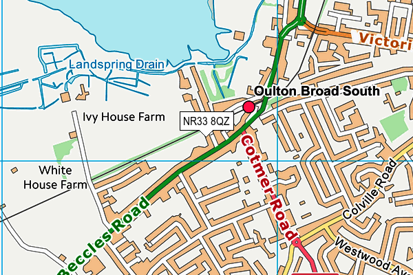 NR33 8QZ map - OS VectorMap District (Ordnance Survey) NR33 8QZ map - OS VectorMap District (Ordnance Survey)