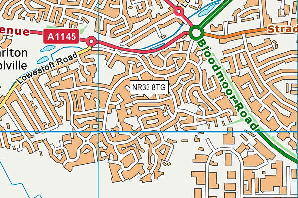 NR33 8TG map - OS VectorMap District (Ordnance Survey) NR33 8TG map - OS VectorMap District (Ordnance Survey)
