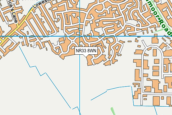 NR33 8WN map - OS VectorMap District (Ordnance Survey) NR33 8WN map - OS VectorMap District (Ordnance Survey)