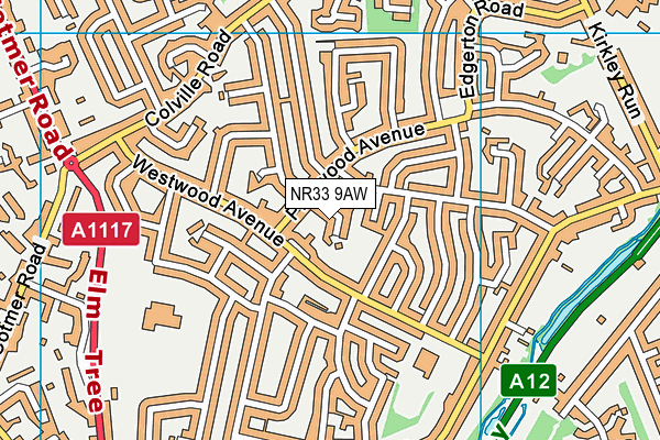 NR33 9AW map - OS VectorMap District (Ordnance Survey) NR33 9AW map - OS VectorMap District (Ordnance Survey)