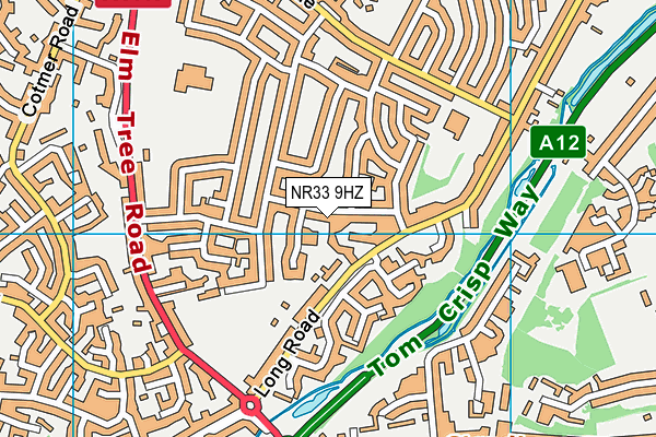 NR33 9HZ map - OS VectorMap District (Ordnance Survey)