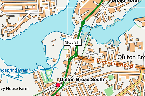 NR33 9JT map - OS VectorMap District (Ordnance Survey)