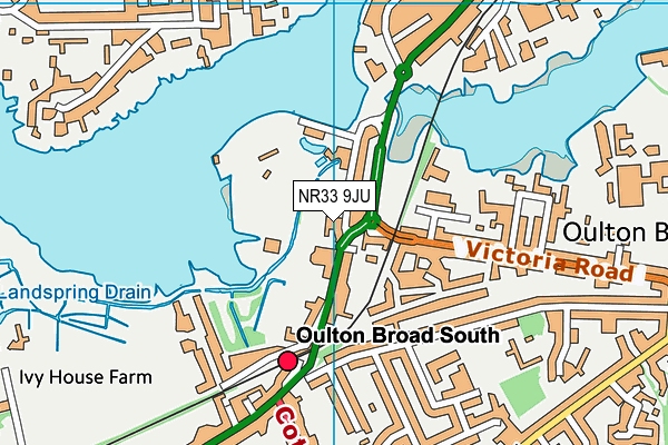 NR33 9JU map - OS VectorMap District (Ordnance Survey)