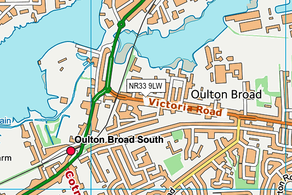 NR33 9LW map - OS VectorMap District (Ordnance Survey)