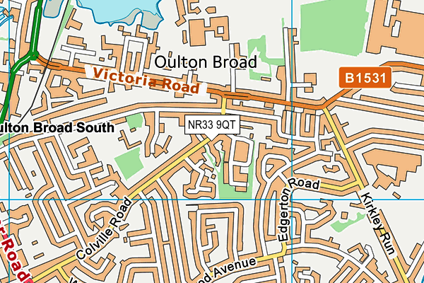 NR33 9QT map - OS VectorMap District (Ordnance Survey) NR33 9QT map - OS VectorMap District (Ordnance Survey)