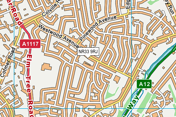 NR33 9RJ map - OS VectorMap District (Ordnance Survey) NR33 9RJ map - OS VectorMap District (Ordnance Survey)