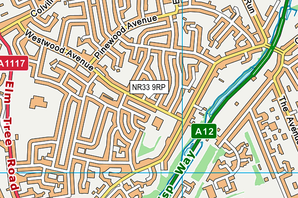 NR33 9RP map - OS VectorMap District (Ordnance Survey)