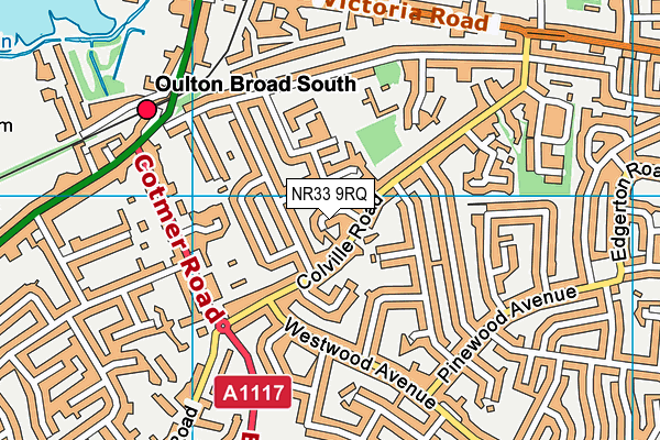 NR33 9RQ map - OS VectorMap District (Ordnance Survey)