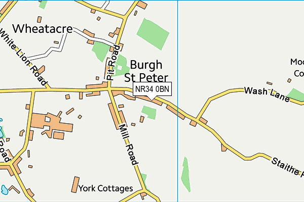 NR34 0BN map - OS VectorMap District (Ordnance Survey) NR34 0BN map - OS VectorMap District (Ordnance Survey)