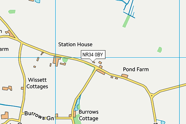 NR34 0BY map - OS VectorMap District (Ordnance Survey) NR34 0BY map - OS VectorMap District (Ordnance Survey)
